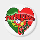 Portugese Meisje Magneet (Voorkant)