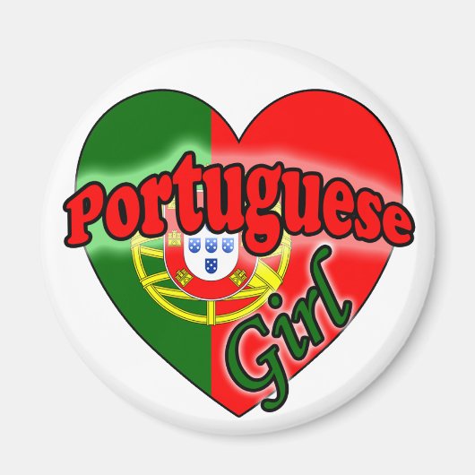 Portugese Meisje Magneet (Voorkant)