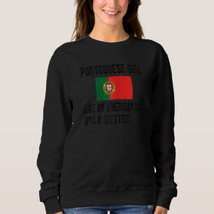 Portugese meisje Portugal vlag Portugese ooien Trui