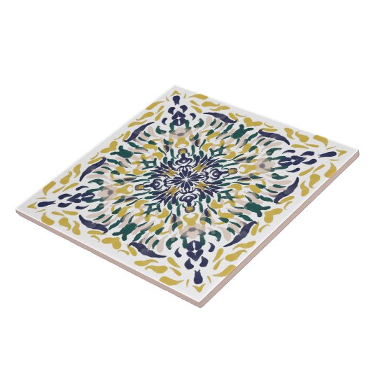 Portugese Middellandse Zee Tegeltje (Zijkant)