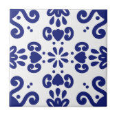 Portugese Middellandse Zeemacht Blue White Azulejo Tegeltje (Voorkant)