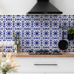 Portugese Middellandse Zeemacht Blue White Azulejo Tegeltje<br><div class="desc">Wil je een aanraking met charme toevoegen aan je thuisdecor? Kijk niet verder dan onze verbluffende Azulejo Portugese mediterrane parodie keramische tegels! Deze tegels zijn voorzien van een prachtig blauw marineschema op een scherpe witte achtergrond en vormen de perfecte aanvulling op elk vers, op zee geïnspireerd binnenontwerp. Of je nu...</div>