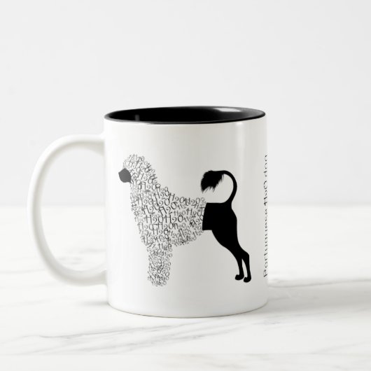 Portugese mok waterhond (Links)