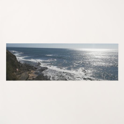 Portugese Ocean Beach Waves-oefening Yogamat (Voorkant (horizontaal))