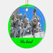 Portugese ontdekkingen* kerstversiering keramisch ornament (Links)