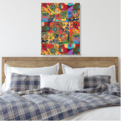 Portugese ontwerpen canvas print (Insitu (Slaapkamer))