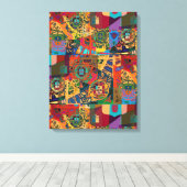 Portugese ontwerpen canvas print (Insitu (Houten vloer))