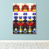Portugese ontwerpen canvas print (Insitu (Houten vloer))