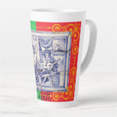 Portugese ontwerpen  latte mok (Rechterhoek)