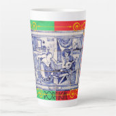 Portugese ontwerpen  latte mok (Voorkant)