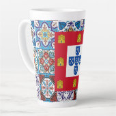 Portugese ontwerpen  latte mok (Linkerhoek)