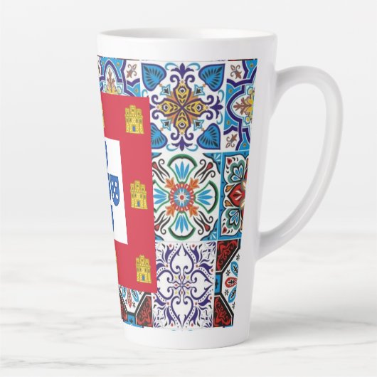 Portugese ontwerpen  latte mok (Rechts)