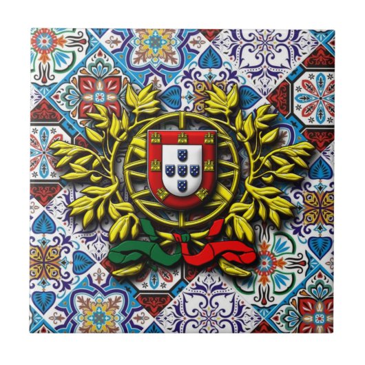 Portugese ontwerpen  tegeltje (Voorkant)