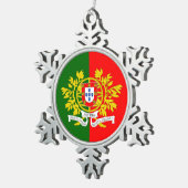 Portugese ontwerpen  tin sneeuwvlok ornament (Rechts)