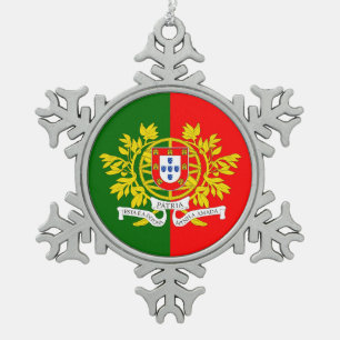 Portugese ontwerpen tin sneeuwvlok ornament