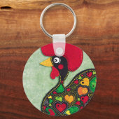 Portugese ooster sleutelhanger (Voorkant)