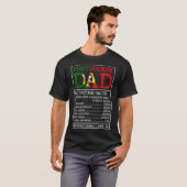 Portugese pap Nutrition Facts Funny Portugal T-shirt (Voorkant volledig)