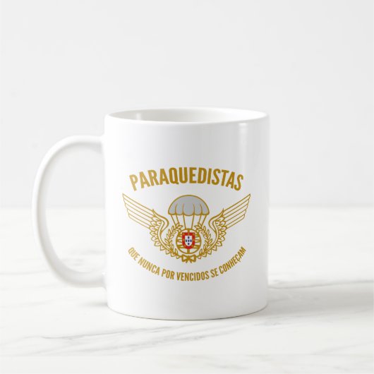 Portugese parachutist koffiemok (Links)