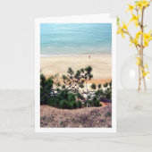 Portugese pijnappelstrand kaart (Gele Bloem)