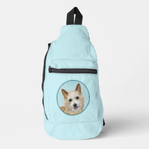 Portugese Podengo Pequeno Schilderij Originele Kun Sling Bag
