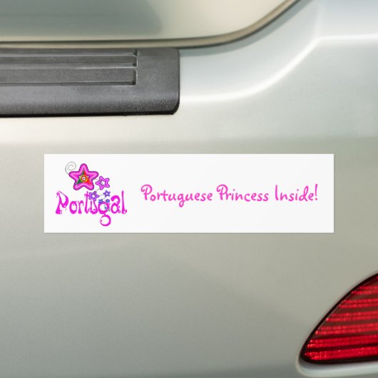 Portugese prinses Inside Bumpersticker (Op auto)