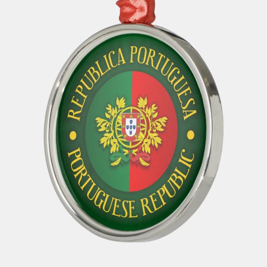 Portugese Republiek Metalen Ornament (Links)