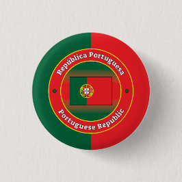Portugese Republiek Ronde Button 3,2 Cm