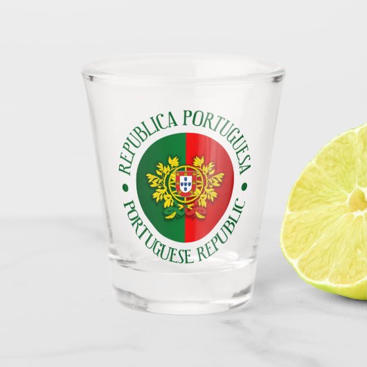 Portugese Republiek Shot Glas (Voorkant)