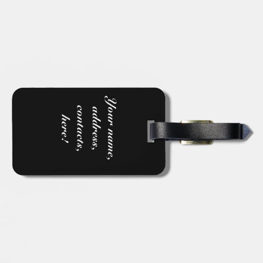 Portugese rooster bagagelabel (Achterkant horizontaal)