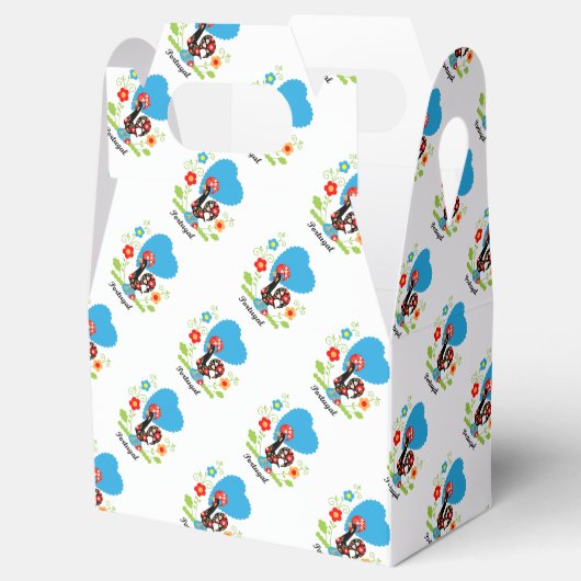 Portugese rooster bedankdoosjes (Geopend)