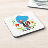 Portugese rooster bier onderzetter (Linkerzijde)