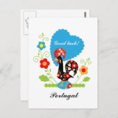 Portugese rooster briefkaart (Voorkant / Achterkant)
