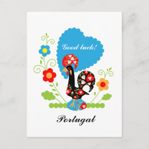 Portugese rooster briefkaart