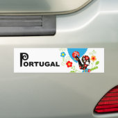 Portugese rooster bumpersticker (Op auto)