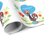Portugese rooster cadeaupapier (Rol Hoek)