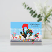 Portugese Rooster Gifts en Baubles Parade Briefkaart (Staand voorkant)