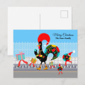 Portugese Rooster Gifts en Baubles Parade Briefkaart (Voorkant / Achterkant)