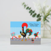 Portugese Rooster Gifts en Baubles Parade Briefkaart (Staand voorkant)