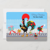 Portugese Rooster Gifts en Baubles Parade Kaart (Voorkant)