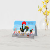 Portugese Rooster Gifts en Baubles Parade Kaart (Gele Bloem)