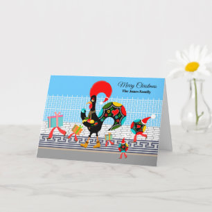 Portugese Rooster Gifts en Baubles Parade Kaart