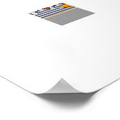 Portugese Rooster Gifts en Baubles Parade Poster (Hoek)