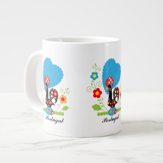 Portugese rooster grote koffiekop (Links)