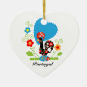 Portugese rooster keramisch ornament (Voorkant)