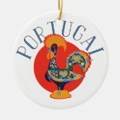 Portugese rooster keramisch ornament (Voorkant)