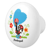 Portugese rooster keramische knop (Rechts)