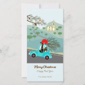 Portugese Rooster Kerstmis feestelijke rit Feestdagenkaart (Voorkant)