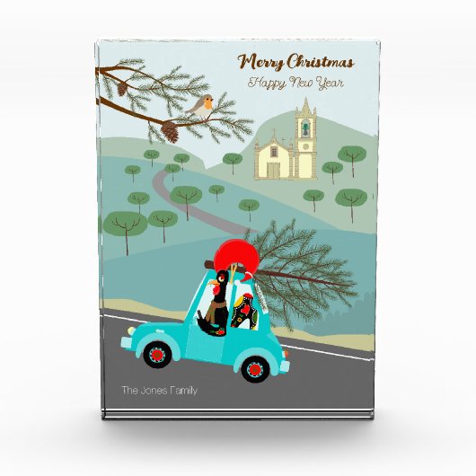 Portugese Rooster Kerstmis feestelijke rit Fotoblokken (Voorkant)