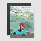 Portugese Rooster Kerstmis feestelijke rit kaart (Voorkant / Achterkant)