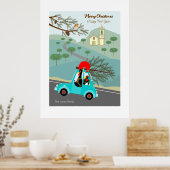 Portugese Rooster Kerstmis feestelijke rit Poster (Keuken)